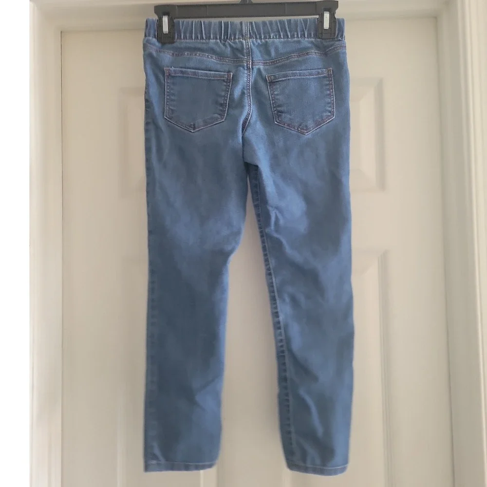 OshKosh Bgosh Kids Medium Wash Denim Pull On Jeggings Size 8 8A Elastic Waist